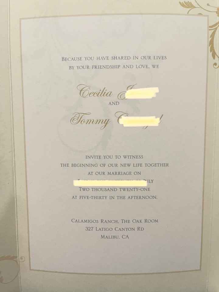 Not happy with wedding invitation (magnetstreet) - 1