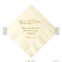 fun facts napkins:
