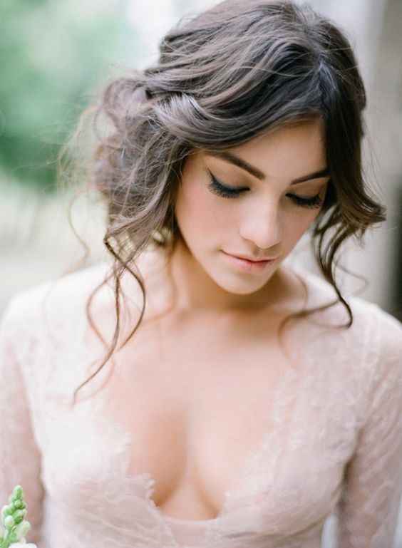 Wedding hair for spaghetti strap dress hotsell
