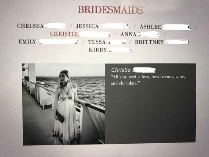 Bridesmaids Bios