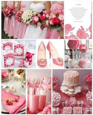 Ideas for Hot Pink, Black, and Silver Wedding