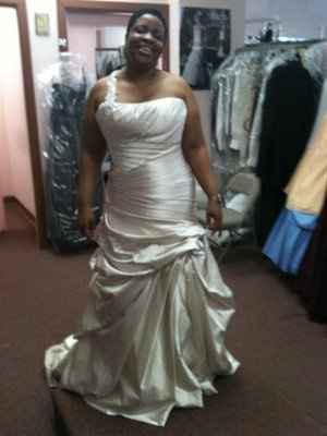 Ceremony Gown Fitting!