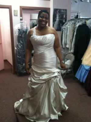 Ceremony Gown Fitting!