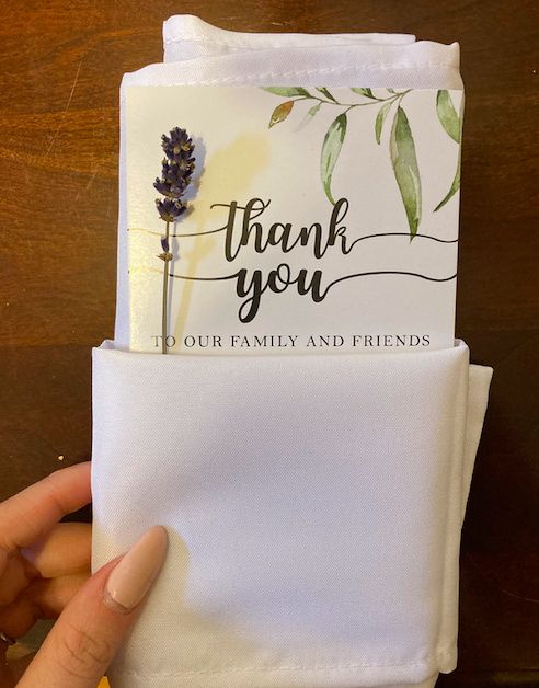 Reception Thank You Cards 1