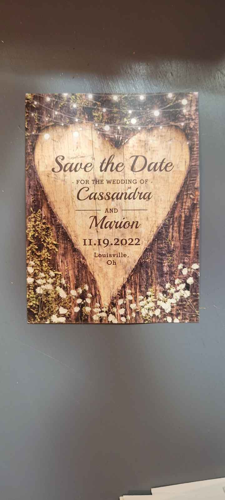 Save the dates and invites - 1