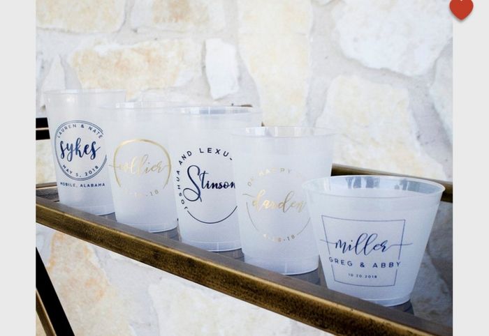 Printed Wedding Cups - Personalised