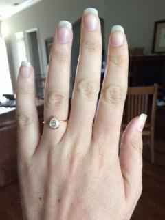 In front of a window