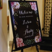 Wedding welcome sign