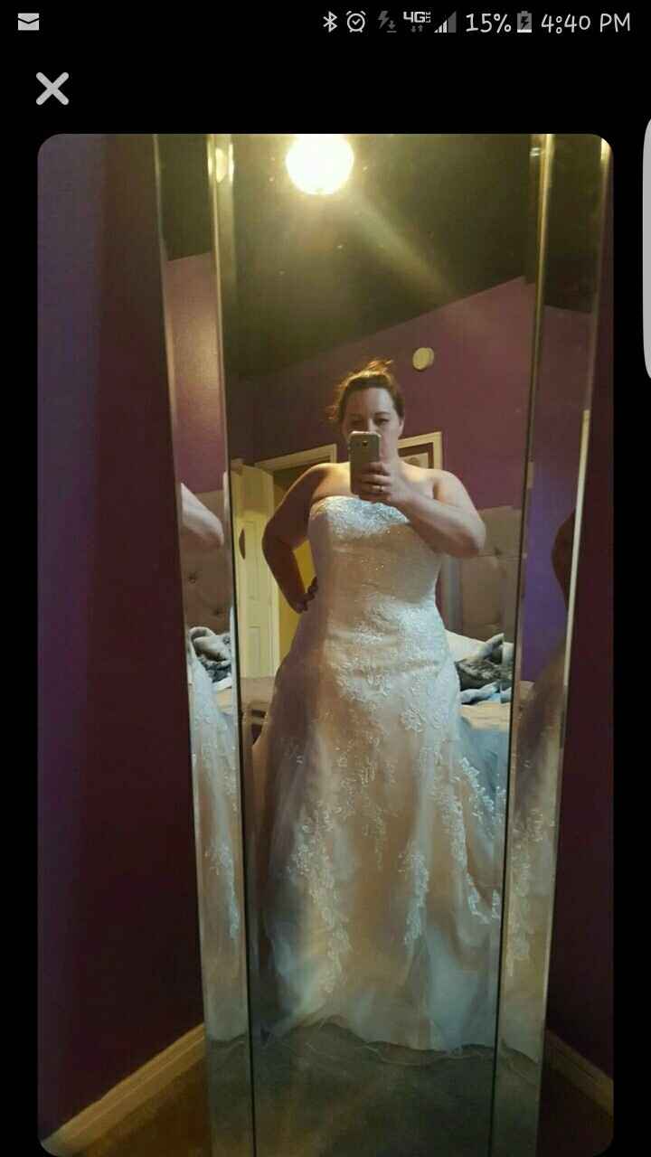 Sixty four days! My dress!