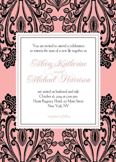 Invitation Time-- Thoughts?