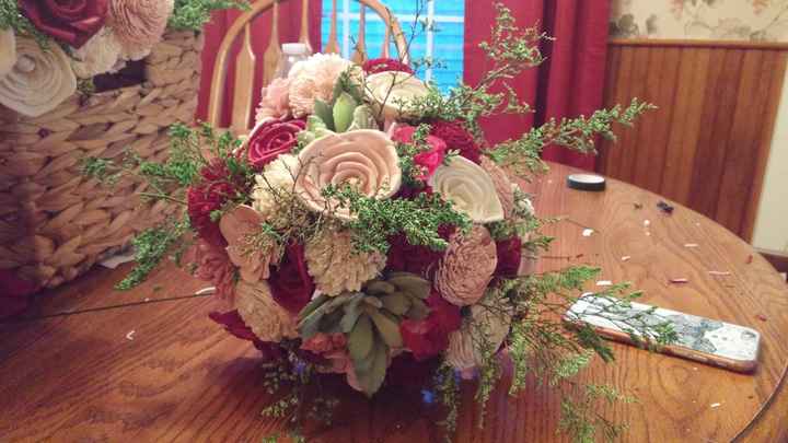 My finished DIY bouquets.