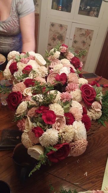 My finished DIY bouquets.