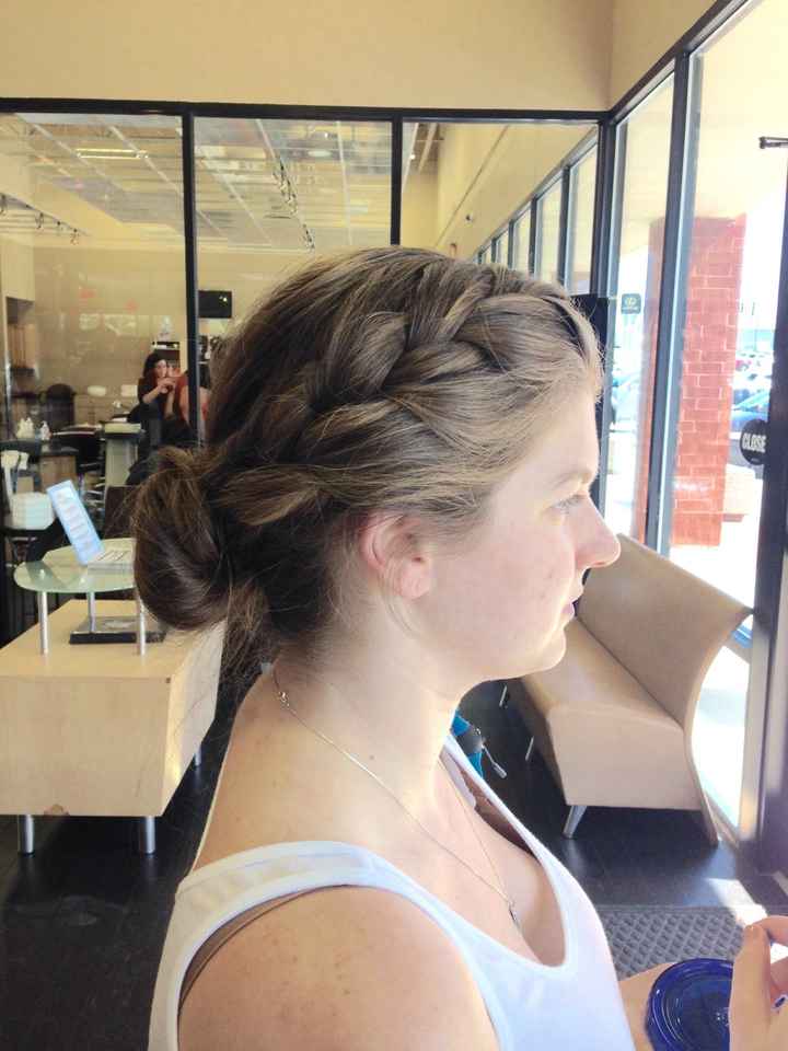 So, I did my hair and make up trial....