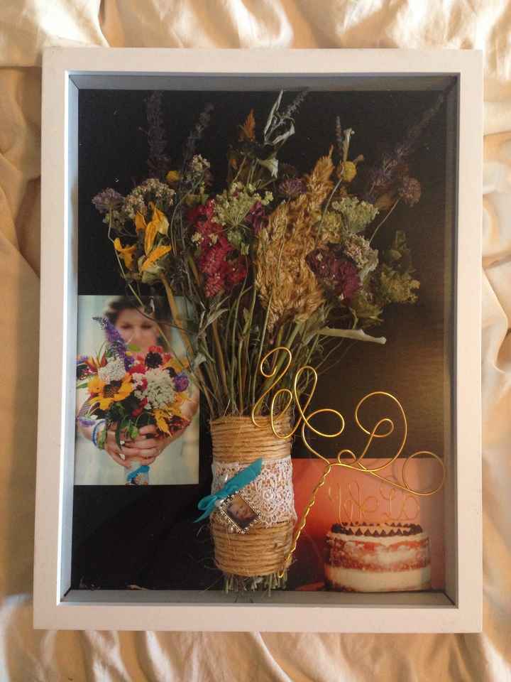 My bouquet shadow box and what not (photo)