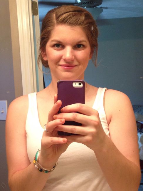 So, I did my hair and make up trial....