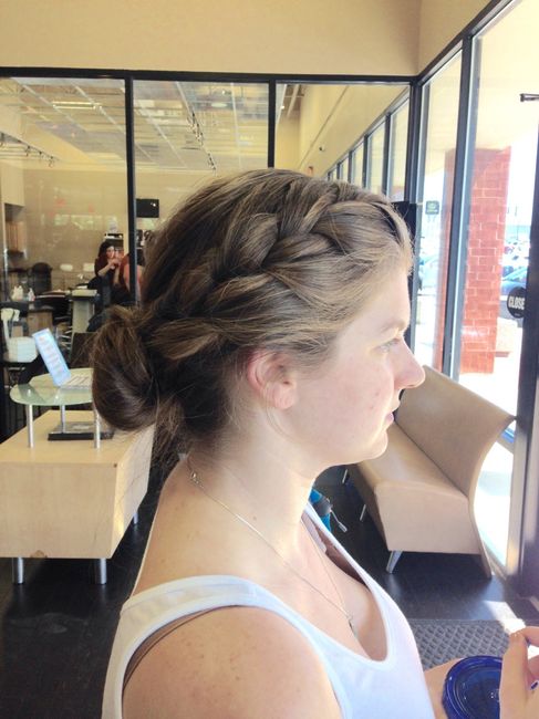 So, I did my hair and make up trial....