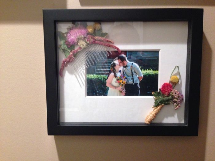 My bouquet shadow box and what not (photo)