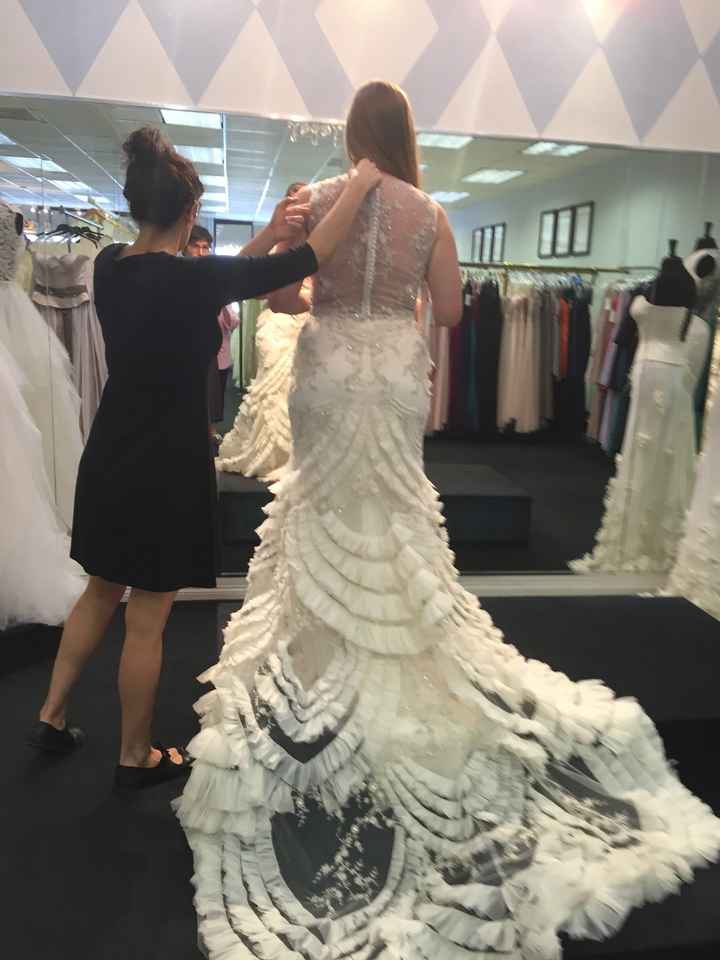 Show me your wedding dresses, and tell me where they are from,and the cost? :)