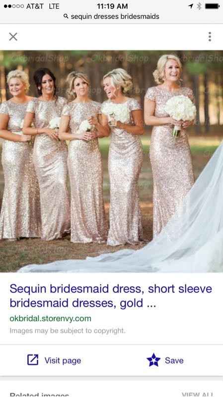 Sequin Bridesmaids Dresses?