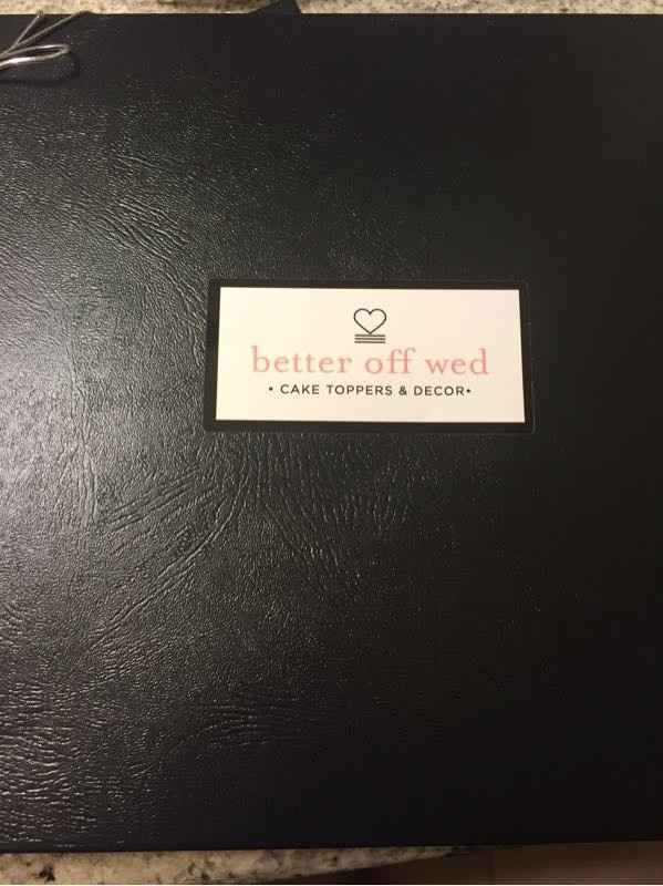 Better Off Wed cake toppers