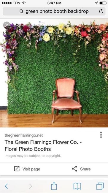 Photo booth back drop color?