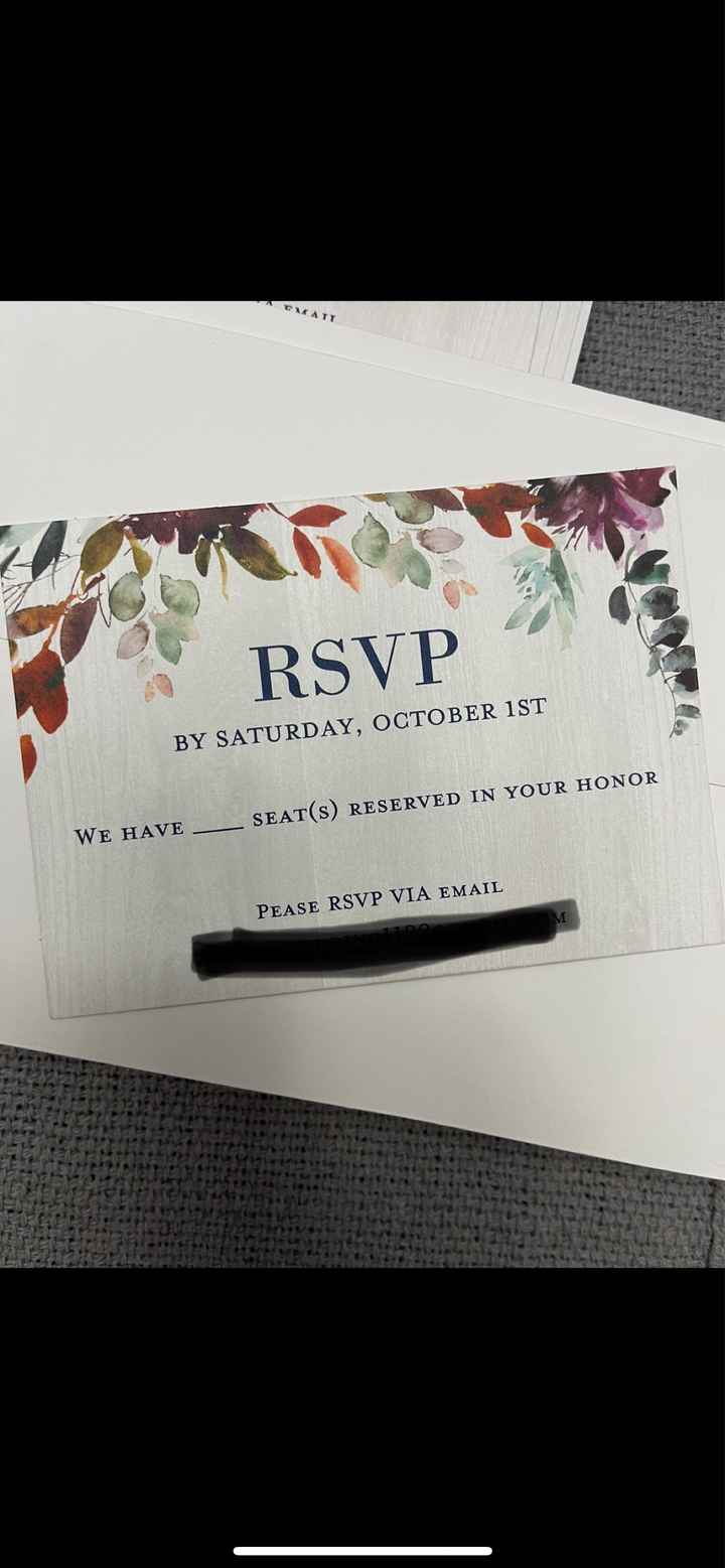 Error on rsvp card - 1