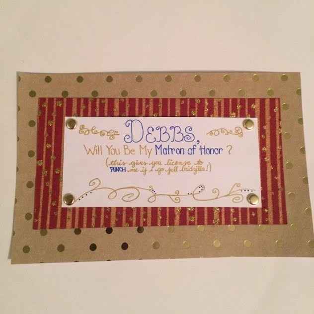 Bridesmaid proposals