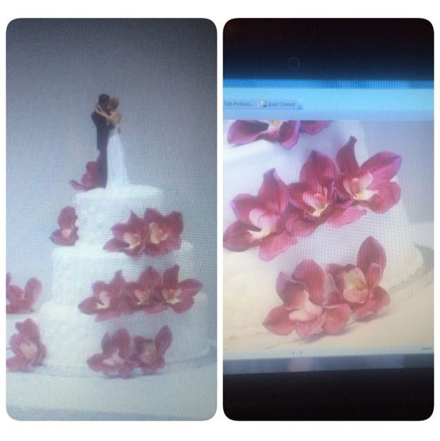 Making the wedding cake