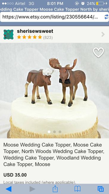 how did yiu decide on a cake topper, if any?