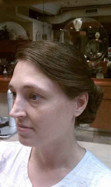 had my hair and makeup trail... pics