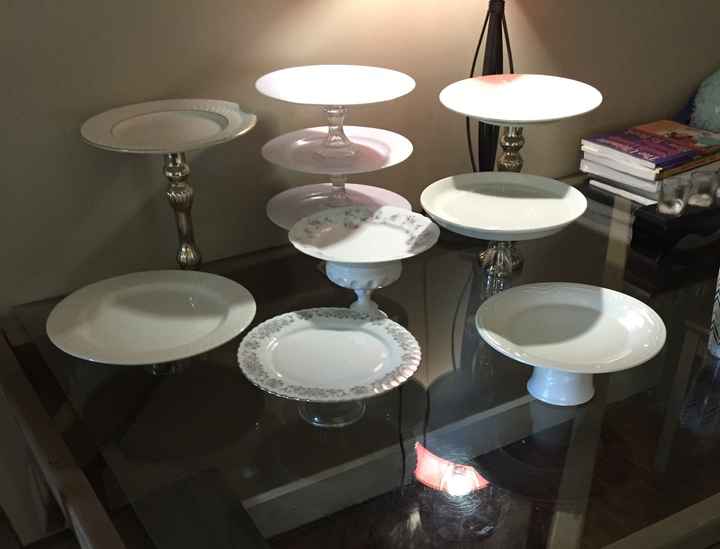 DIY cake stands for dessert table