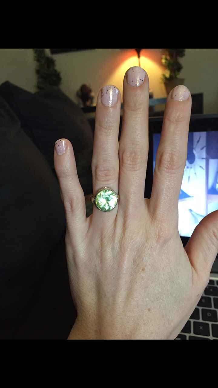 Rings with alt. Gemstone color and/or engravings?