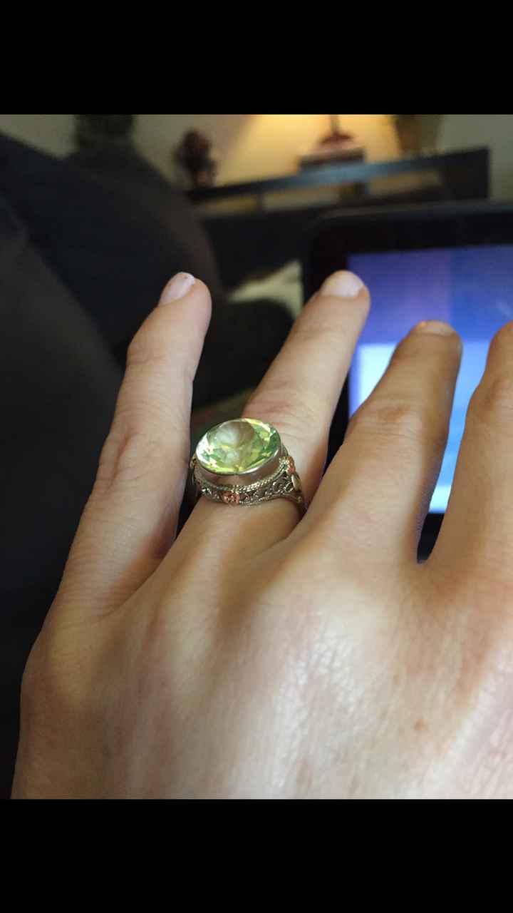 Rings with alt. Gemstone color and/or engravings?