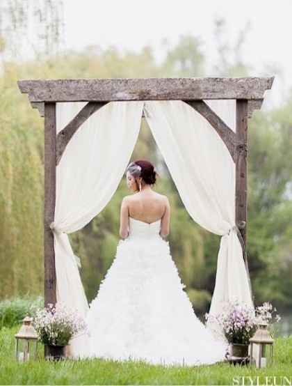 DIY silk flowers for wedding arch