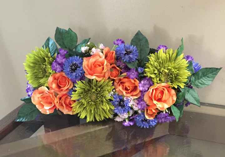 DIY silk flowers for wedding arch