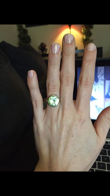 Tried to revive an old thread, but it wouldn't post...so Show me your nontraditional engagement ring