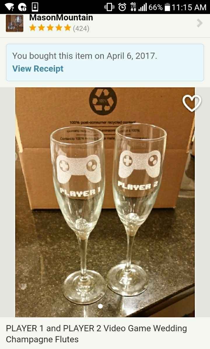 Show me your wedding flutes!