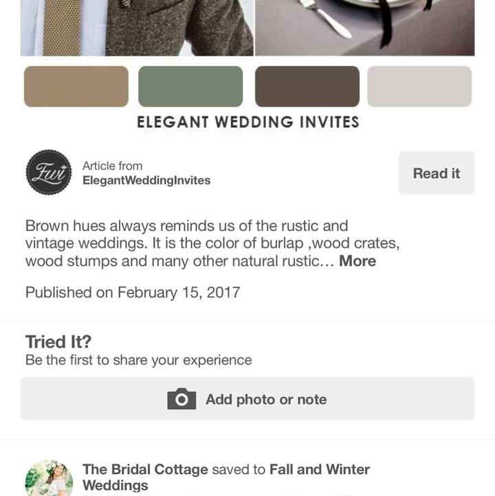 Tell me your wedding colors!