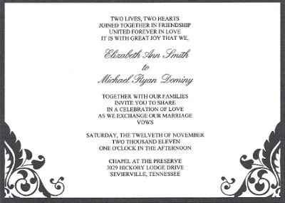 Here are my invitations!!