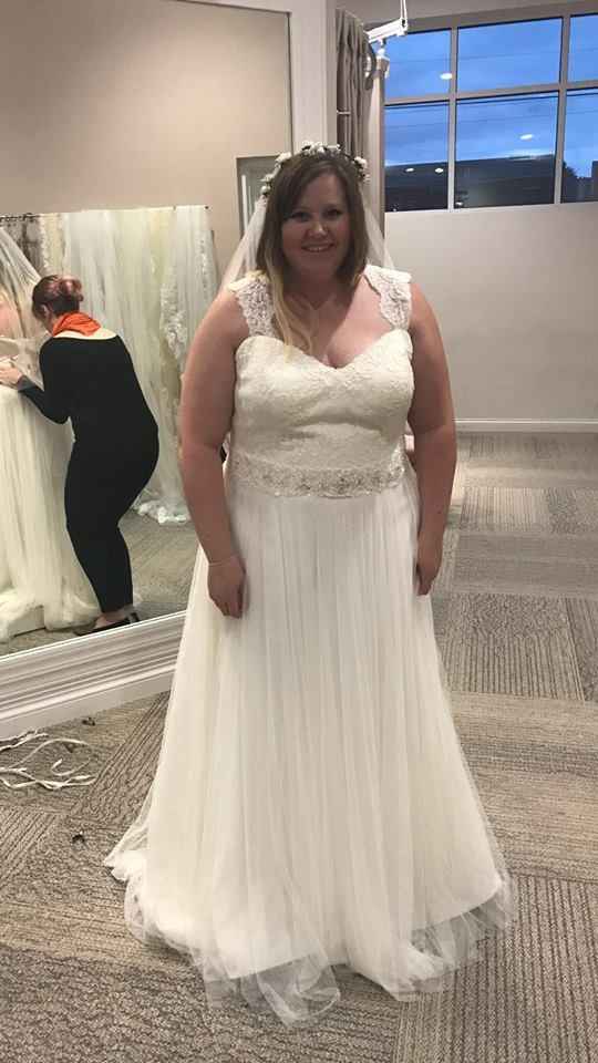 Went back to try on my dress!