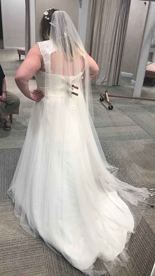 Went back to try on my dress!