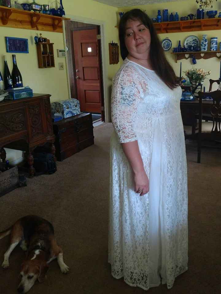 LOL...  my mom caught me looking at the dog..  