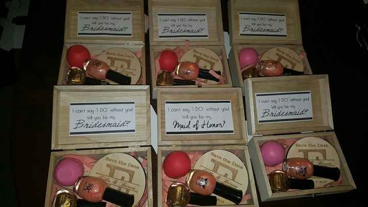 Bridesmaid Proposal boxes, gift bags