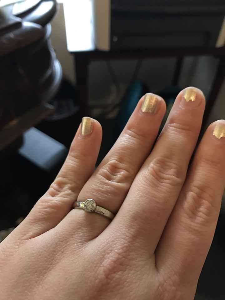 Anyone get crap for the size of their engagement ring?