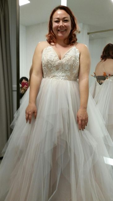 Torn between two dresses.