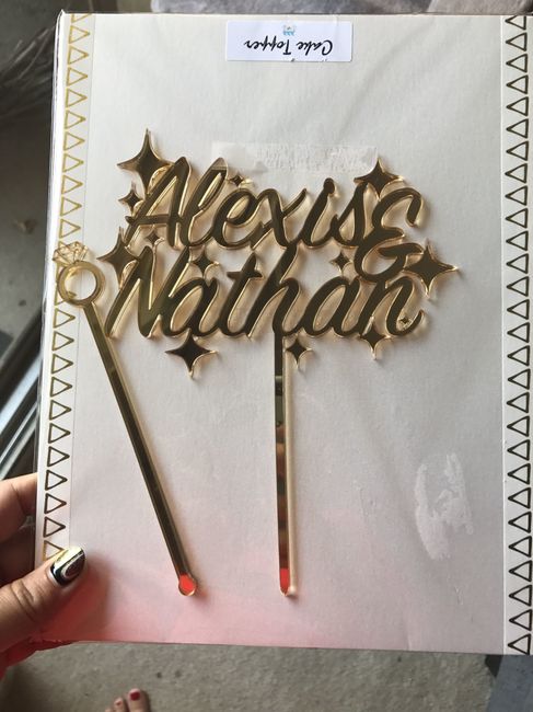My custom etsy cake topper arrived!