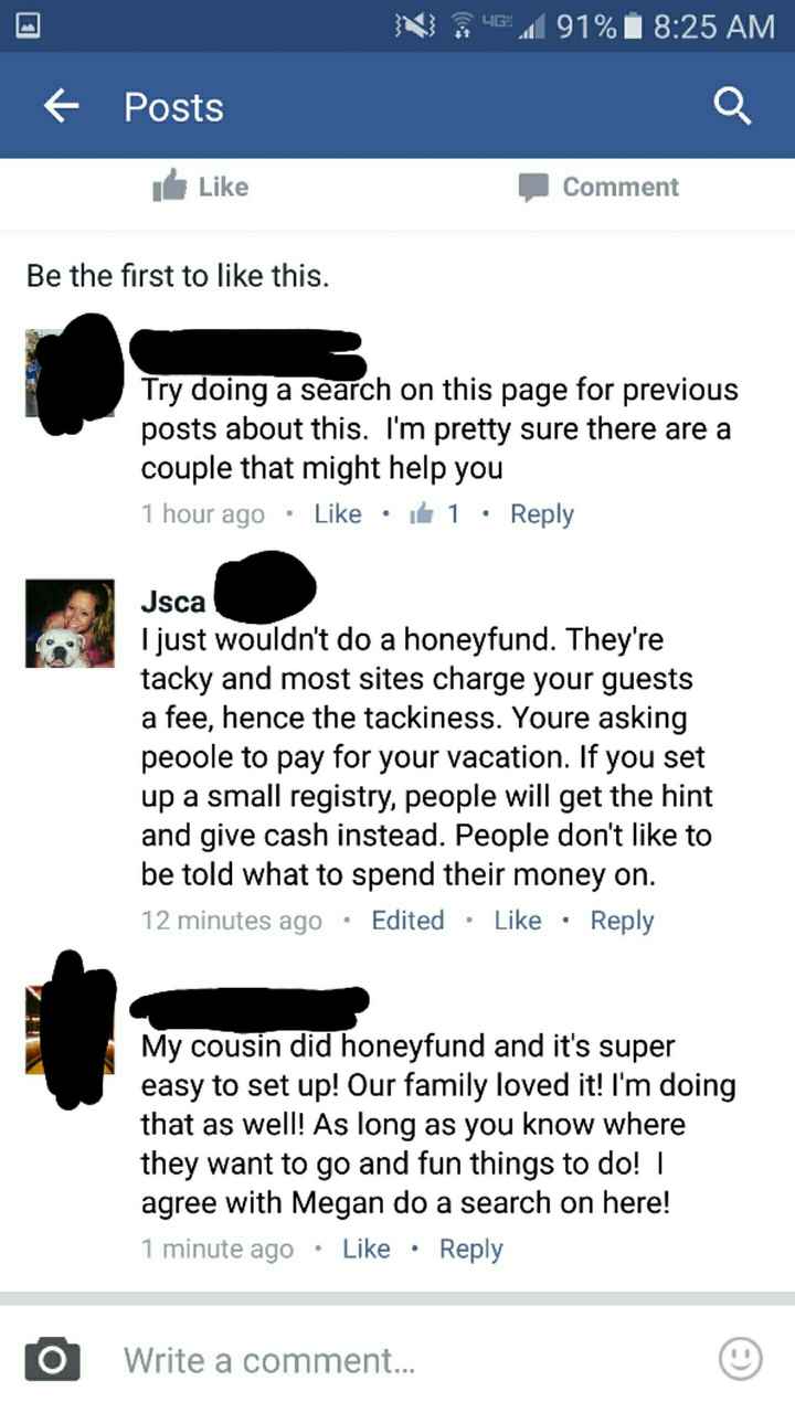 TOO EARLY!! Ugh Honeyfund supporters