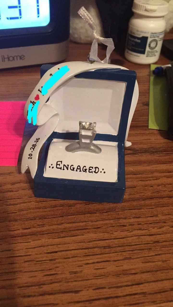 Engagement Christmas ornaments!