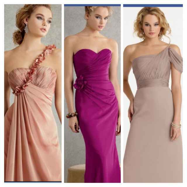 Bridesmaids dresses - second thoughts!