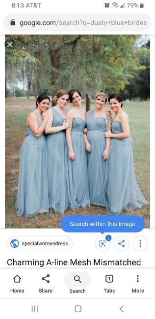 Bridesmaids Dress Color with Grey Wedding Dress - 1